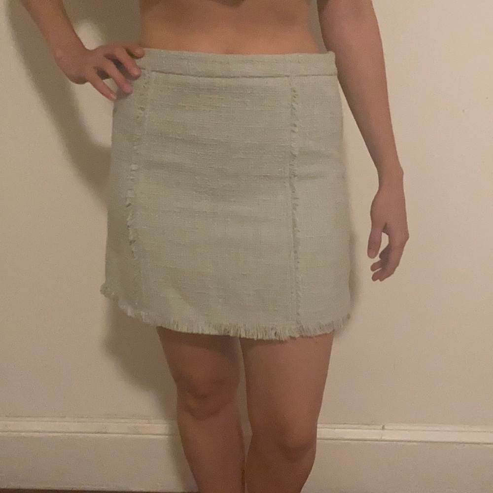 Adorable light blue/green work skirt